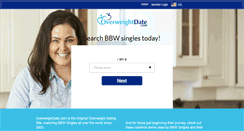 Desktop Screenshot of overweightdate.com