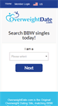 Mobile Screenshot of overweightdate.com